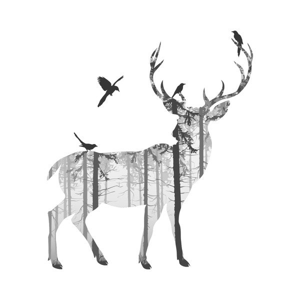 Naljepnica Fanastick Cerf Des Bois-image-2