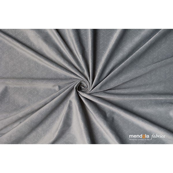 Siva zavjesa od samta 140x260 cm Roma – Mendola Fabrics-image-1