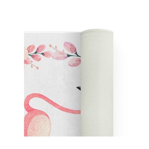 Dječji tepih OYO Kids Flower Ring Flamingo, 100 x 140 cm-image-1