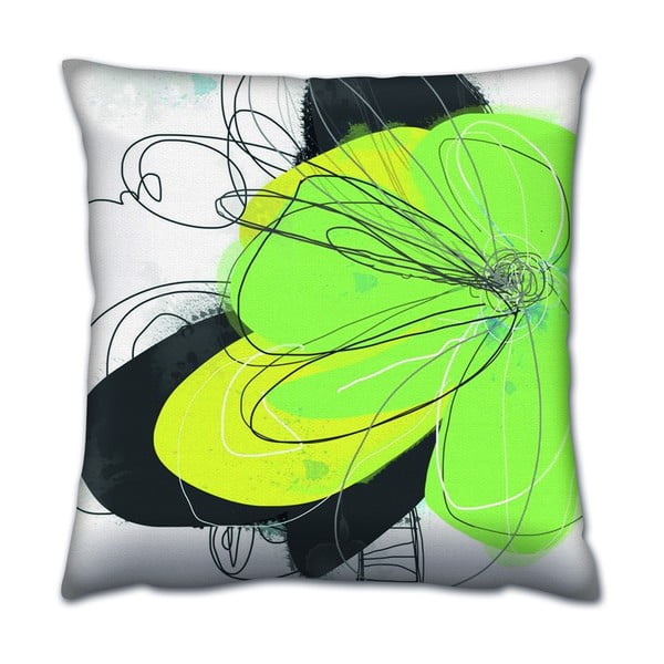 Jastuk s ispunom Gravel Neon Green, 43 x 43 cm