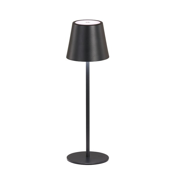 Crna LED stolna lampa s metalnim sjenilom (visina 36,5 cm) Viletto – Fischer & Honsel
