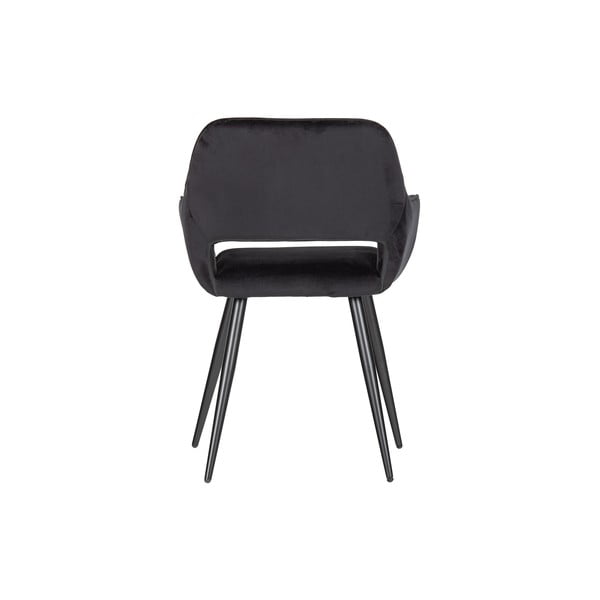 Crne podstavljene blagovaonske stolice u setu s naslonima za ruke 2 kom Jelle – WOOOD-image-4