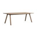 Proširiv blagovaonski stol od punog hrasta 95x220 cm Clapperton – Rowico