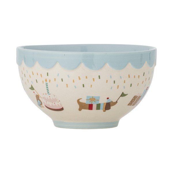 Svijetlo plava/krem dječja zdjelica od kamenine ø 13,5 cm Celebrate – Bloomingville Mini-image-4