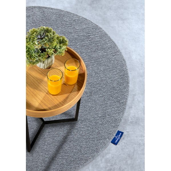 Sivi ručno rađen vuneni okrugli tepih ø 160 cm Francois – Villeroy&Boch-image-2