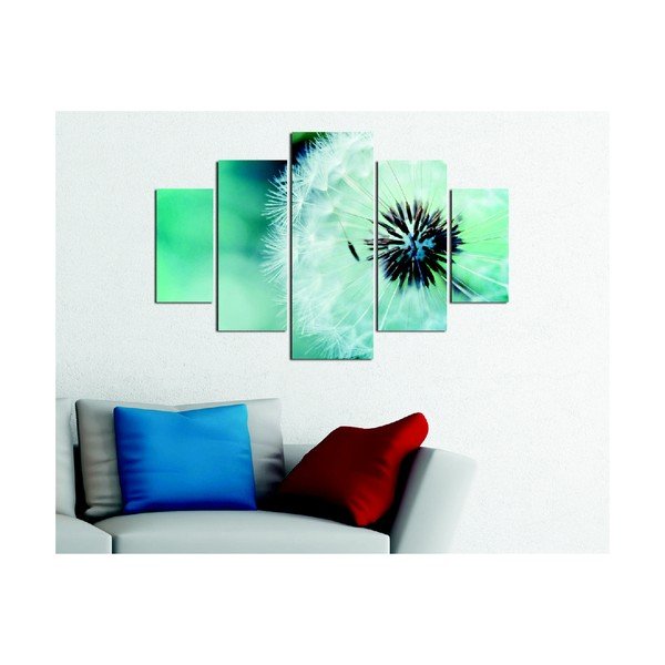 Fluffy Green, višedijelna slika, 92 x 56 cm-image-1