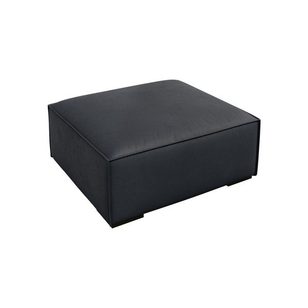 Tamno plavi kožni tabure Madame – Windsor & Co Sofas-image-1