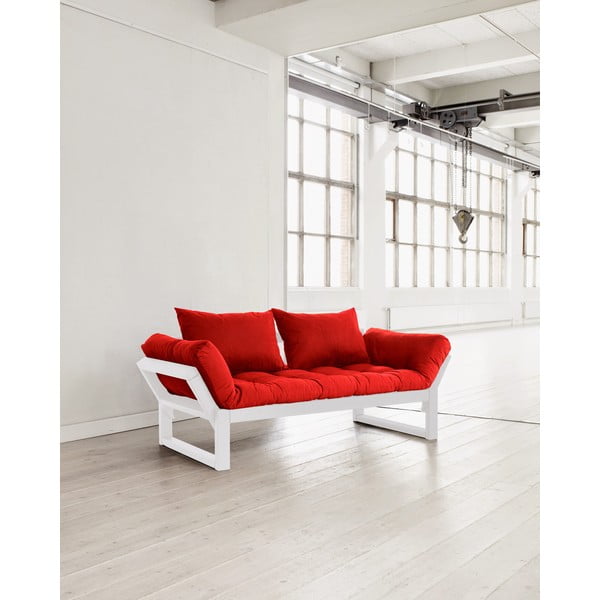 Karup Edge White / Red sofa