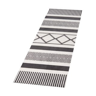 Crno-sivi kuhinjski tepih Hanse Home Line, 45 x 140 cm