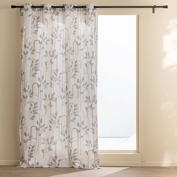 Siva zavjesa 140x240 cm Roseris – douceur d'intérieur