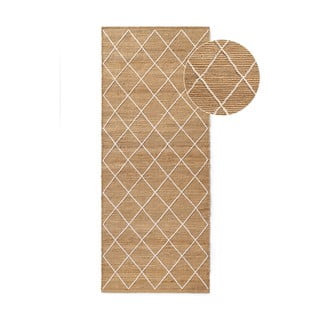 Ručno rađena jutenia staza u prirodnoj boji 80x200 cm Kunu – Hanse Home
