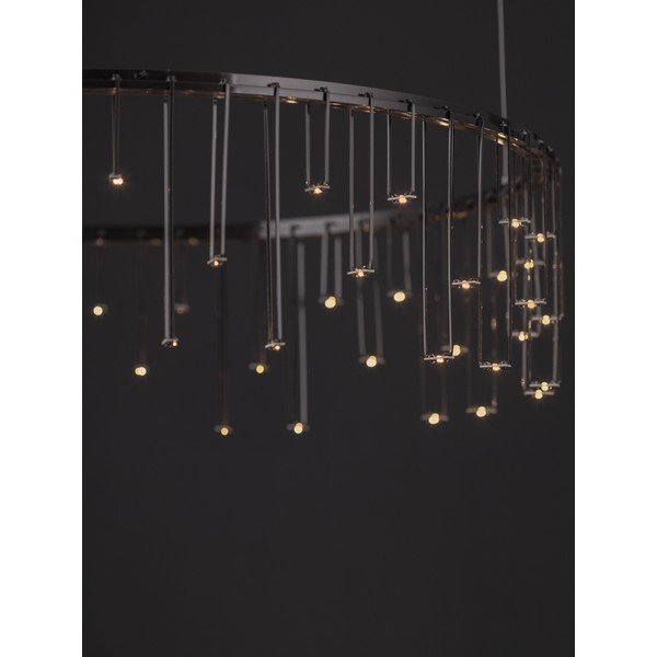 LED viseća svjetiljka aluminijska s mogućnosti zatamnjivanja u sjajno srebrnoj boji ø 65 cm Stellar – Nova Luce-image-3