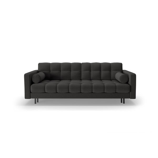 Tamno siva sklopiva/s prostorom za odlaganje sofa 222 cm Bali – Cosmopolitan Design