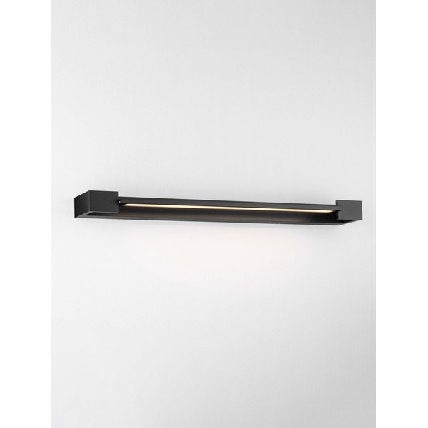 Mat crna LED zidna lampa aluminijska Arga – Nova Luce-image-4