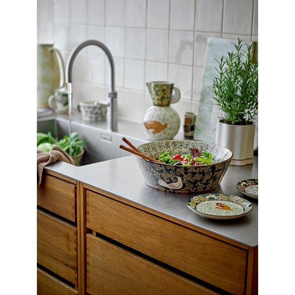 Plava keramička zdjela ø 28 cm Hezha – Bloomingville-image-2