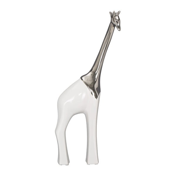 Bijela keramička ukrasna statueta Žirafe Mauro Ferretti, visina 45 cm