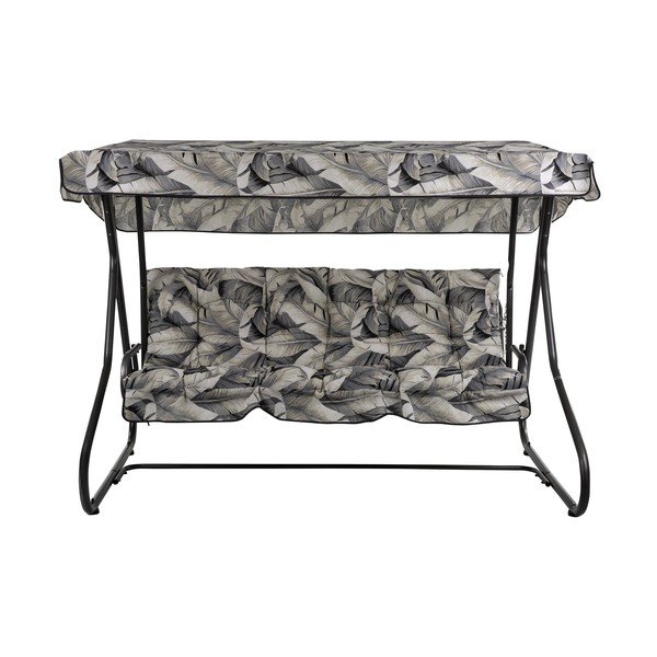 Siva metalna vrtna ljuljačka Milano – Dajar