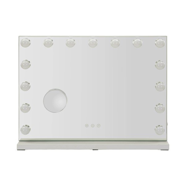 Zidno ogledalo s osvjetljenjem/s policom 55x43 cm Hollywood – Mauro Ferretti