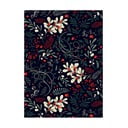 5 listova crnog papira za umatanje Eleanor stuart Winter Floral, 50 x 70 cm
