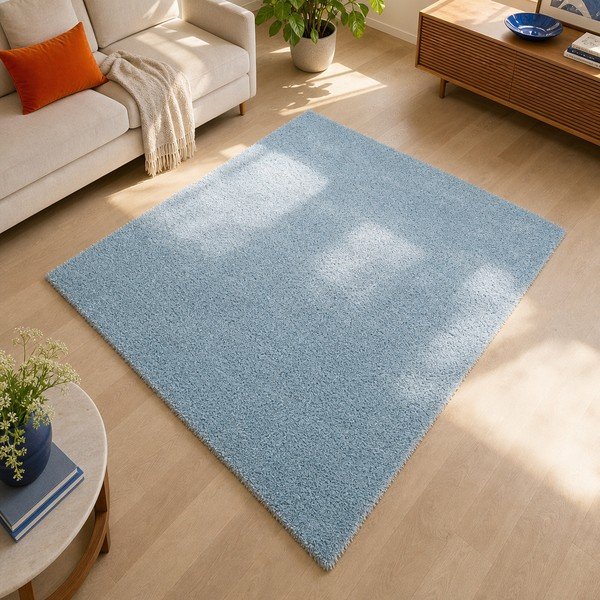 Svjetloplavi tepih Universal Aqua Liso, 57 x 110 cm-image-1