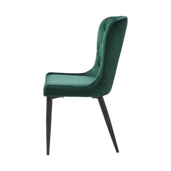 Zelena baršunasta blagovaonska stolica Granby – Unique Furniture-image-4