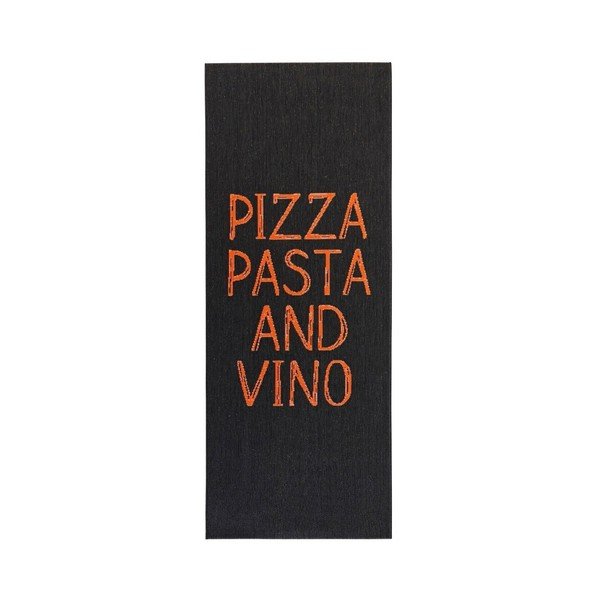Crni kuhinjski gazište Hanse Home Pizza Pasta and Vino, 80 x 200 cm