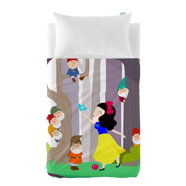 Dječja navlaka za jastuk i prekrivač Lisica Snjeguljica, 100 x 130 cm