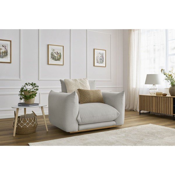 Svijetlo siva fotelja Ernest – Bobochic Paris-image-1