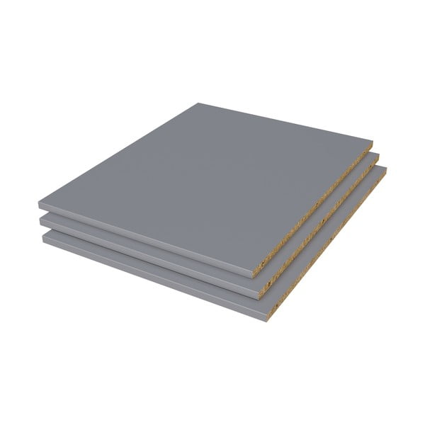 Siva komponenta - polica 3 kom Pure – WOOD-image-1