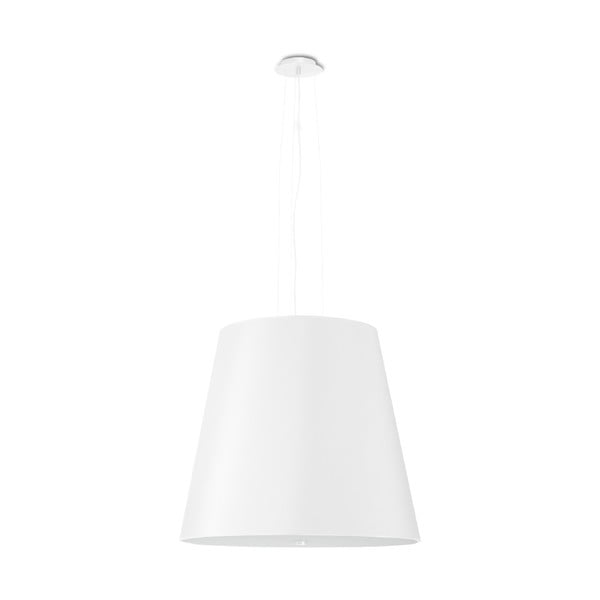 Bijela visilica sa staklenim sjenilom ø 50 cm Tresco - Nice Lamps