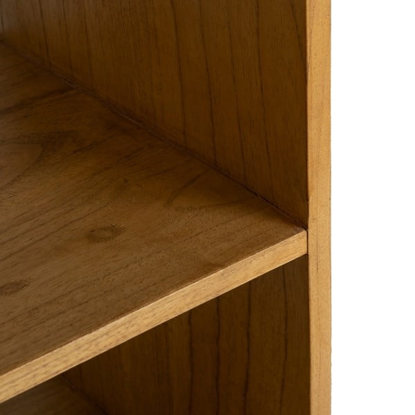 Biblioteka od masivne indijske lipe u prirodnoj boji 90x150x40 cm Lysa – Ixia-image-4