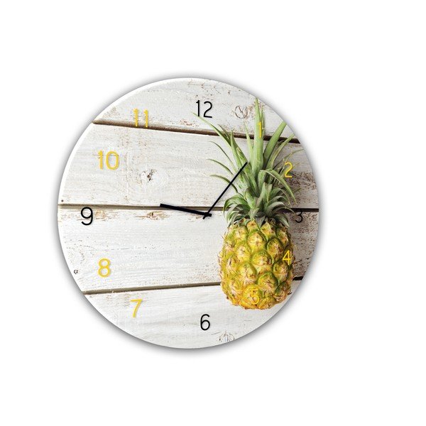 Zidni sat Styler Glassclock Pineapple, ⌀ 30 cm-image-2