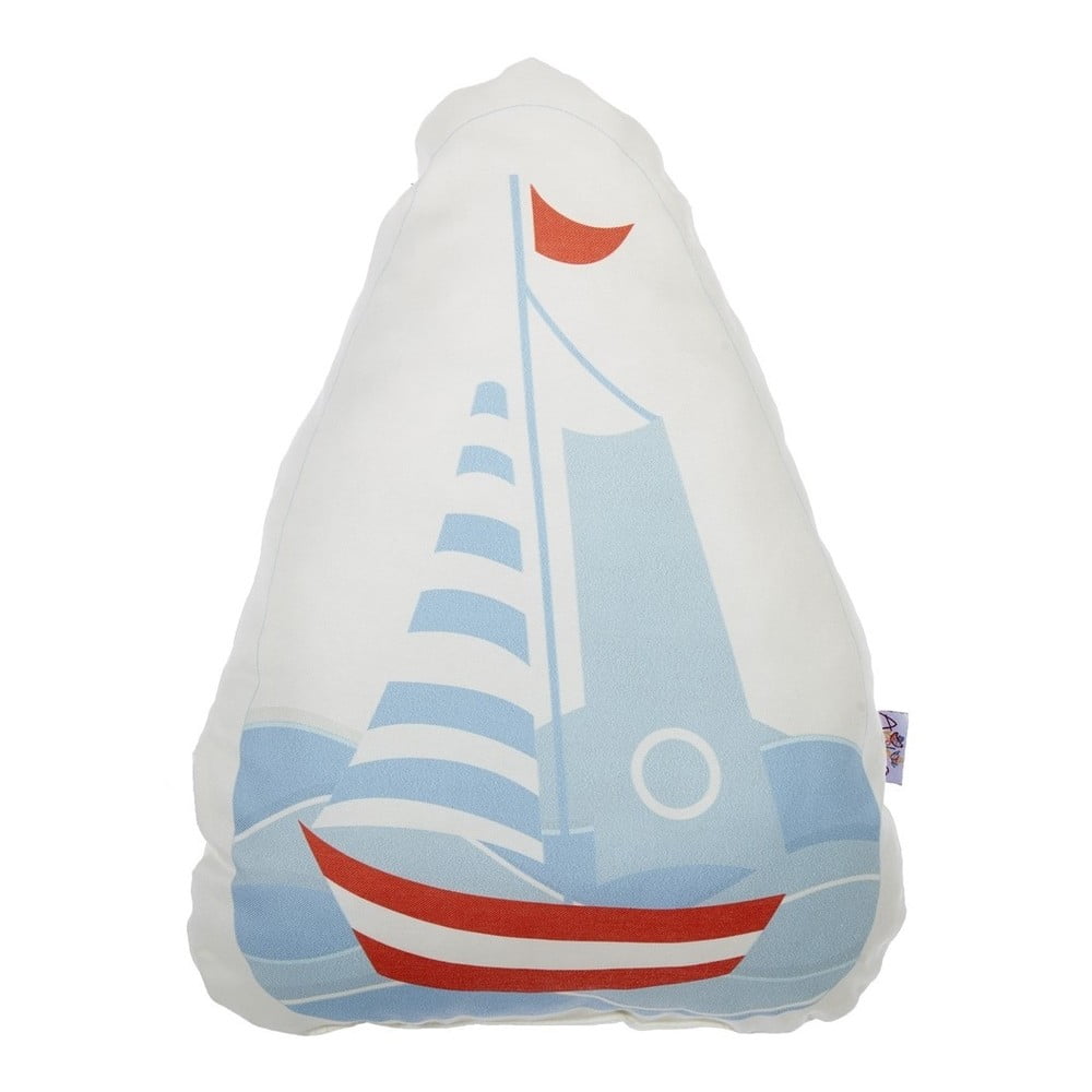 Pamučni dječji jastuk Mike & Co. NEW YORK Pillow Toy Boat, 30 x 37 cm