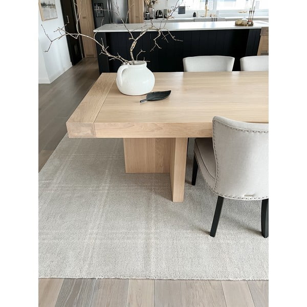Krem vuneni tepih 200x300 cm Calisia M Grid Prime – Agnella-image-2