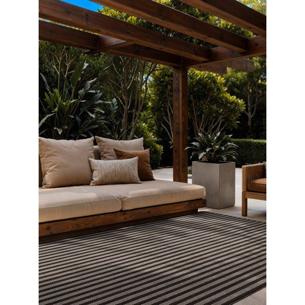 Crni/krem unutarnji i vanjski tepih 160x230 cm Haringey Linley – Ted Baker-image-1