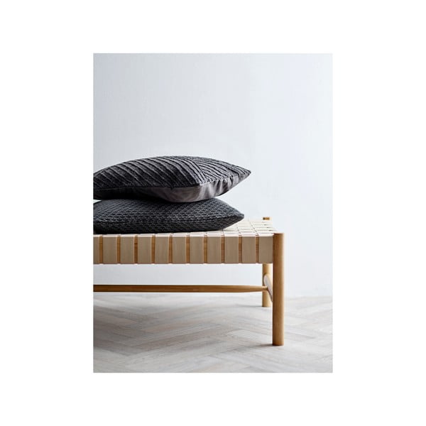 Tamno sivi pamučni jastuk Södahl Diagonal, 40 x 60 cm-image-2