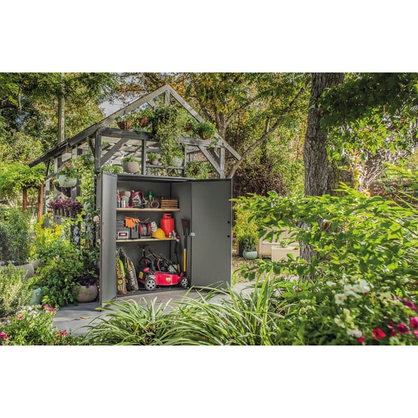 Siva plastična vrtna škrinja Tall – Keter-image-1