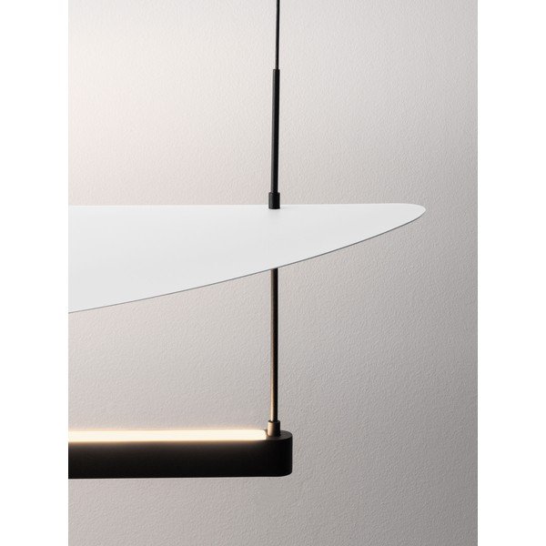 Bijela/mat crna LED viseća svjetiljka aluminijska s mogućnosti zatamnjivanja Diona – Nova Luce-image-2