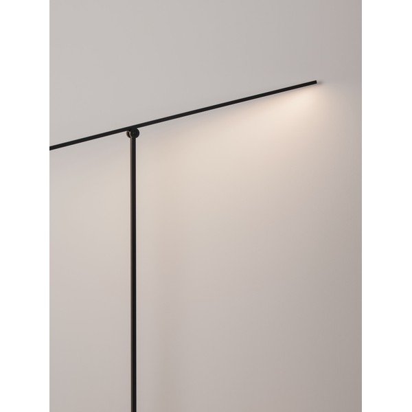 Mat crna metalna LED stojeća svjetiljka sa savitljivom konstrukcijom/s mogućnosti zatamnjivanja (visina 144 cm) Tenso – Nova Luce-image-2