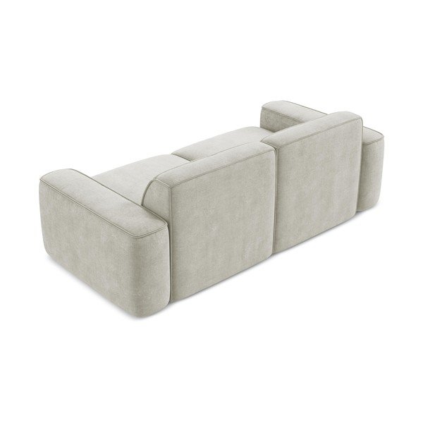 Krem sofa od šenila 204 cm Omao – Makamii-image-3