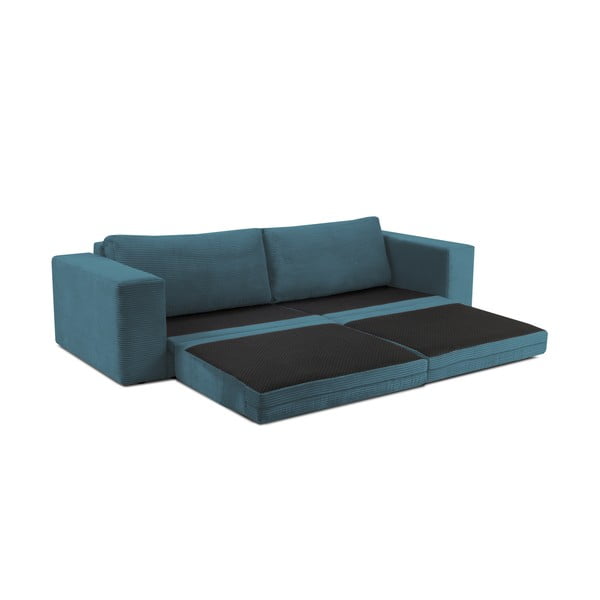 Tirkizna sklopiva sofa od samta 250 cm Donatella – Milo Casa-image-4