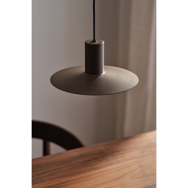 Smeđa viseća svjetiljka aluminijska s mogućnosti zatamnjivanja ø 25 cm Evan – Jotex-image-1