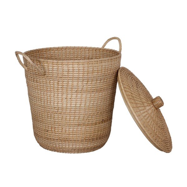 Košara od ratana s poklopcem WOOX LIVING Ratta-image-4
