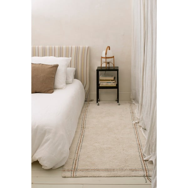 Krem periva/ručno rađena pamučna staza 80x230 cm Cuisine Natural – Lorena Canals-image-1