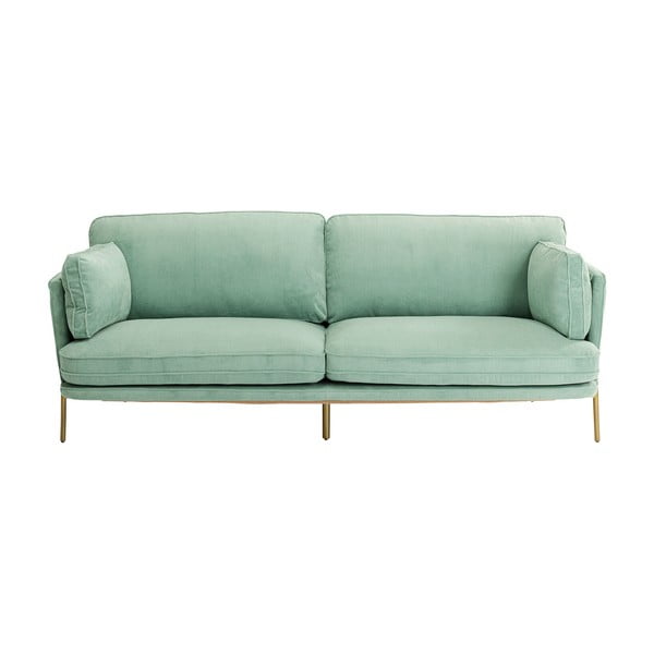 Tirkizna sofa od samta 221 cm Shirly – Kare Design