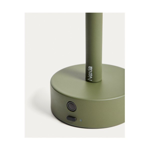 Zelena metalna LED stolna lampa (visina 30 cm) Bow – Kave Home-image-4