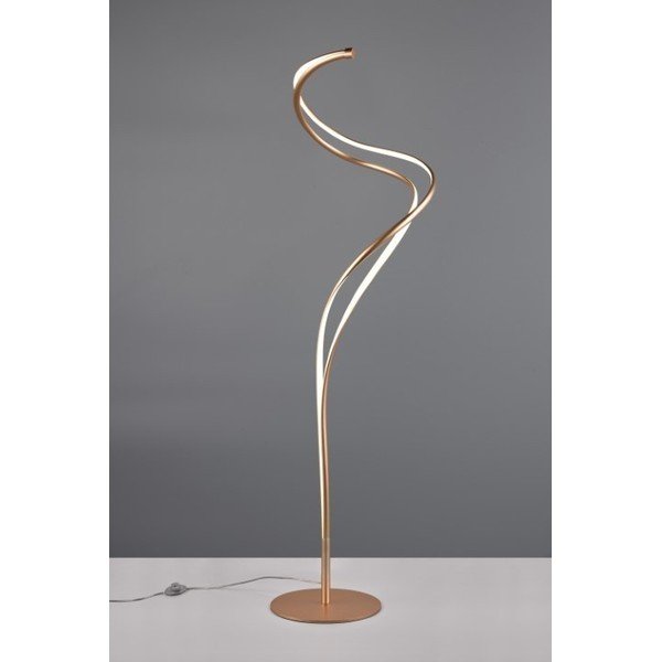 LED stojeća svjetiljka u zlatnoj boji s metalnim sjenilom (visina 160 cm) Nala – Trio Select-image-1