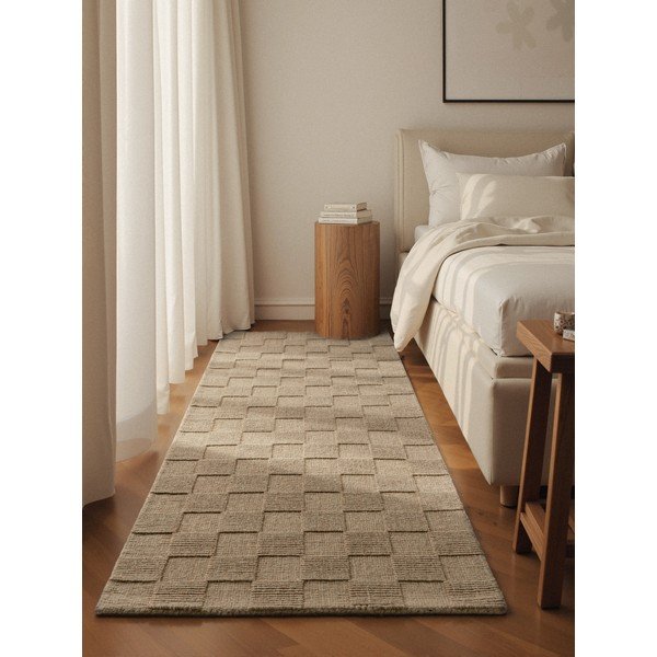 Smeđa ručno rađena vunena staza 80x200 cm Scala – Villeroy&Boch-image-1