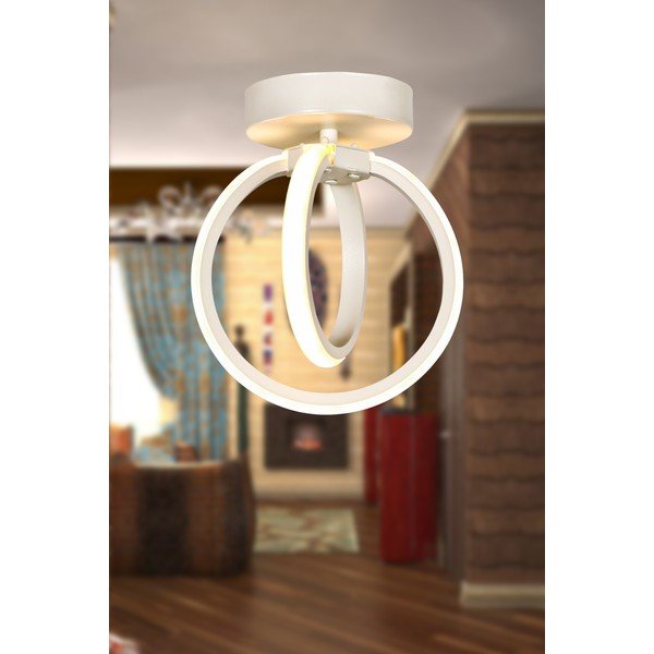 Bijela metalna LED stropna svjetiljka Sezen – Squid Lighting-image-1