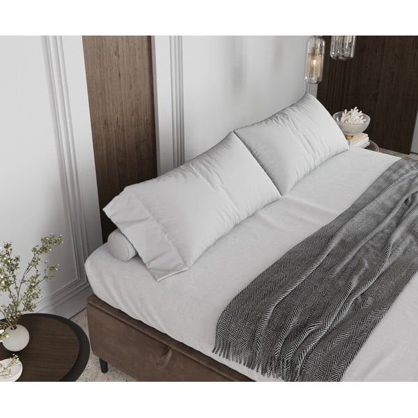 Bež tapecirani bračni krevet s prostorom za pohranu 180x200 cm Tate – Maison de Rêve-image-4